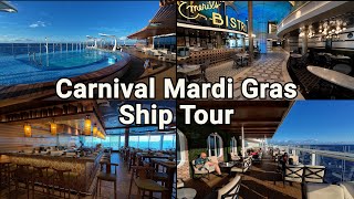 Carnival Mardi Gras Cruise Ship Full Tour [upl. by Allcot]