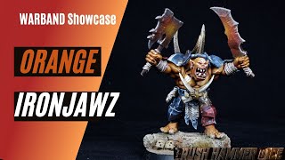 Warband  Army showcase orange Ironjawz for Warcry [upl. by Neom]