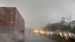 Big rainstorm on the N2 Freeway at Durban [upl. by Inot]