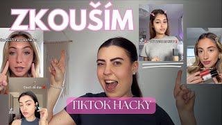 ZKOUŠÍM MAKEUP HACKY z TikToku [upl. by Yentruok]