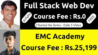 Full Stack Web Development Course FREE of Cost Rs0  Tamil [upl. by Sivam]