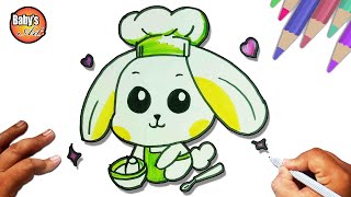 How to draw a Chef Bunny [upl. by Lebatsirc]