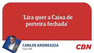 ‘Lira quer a Caixa de porteira fechada’ diz Andreazza [upl. by Aicac300]