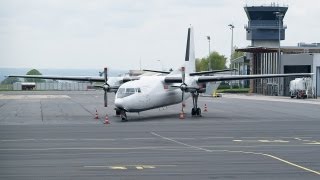 Various traffic Limoges Bellegarde Intl Airport LIGLFBL 738 RYR Fokker 27 [upl. by Ssor667]