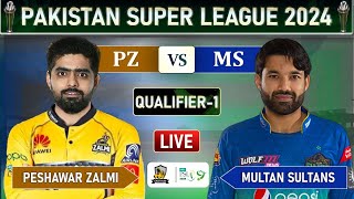 PSL LIVE  PESHAWAR ZALMI vs MULTAN SULTANS QUALIFIER MATCH LIVE COMMENTARY  MS vs PZ LIVE  PZ BAT [upl. by Nierman]