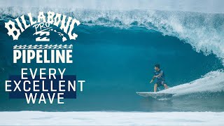 Every Excellent Wave  Billabong Pro Pipeline 2023 [upl. by Akinahc241]