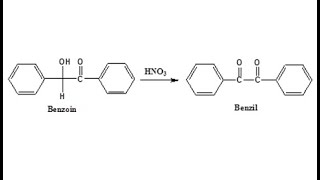 Experiment  Synthesis of Benzil from Benzoin Oxidation Mechanism [upl. by Aniles467]