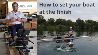 Rowing technique How to set your boat at the finish [upl. by Ceil89]