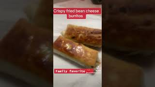 BEAN CHEESE BURRITO beanrecipes beanburrittoburrito refriedbeans friedfood mexicanfoodrecipe [upl. by Atalya]