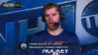 McDavid wants everyone to know hes sorry for not ending the game sooner in the first OT [upl. by Miguel]