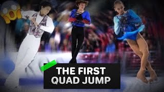 The First Skaters to Successfuly Land a Quad Jump Hanyu Malinin Trusova Shoma Uno [upl. by Heather879]