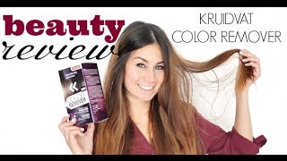 Review Kruidvat Color Remover [upl. by Nnauol]