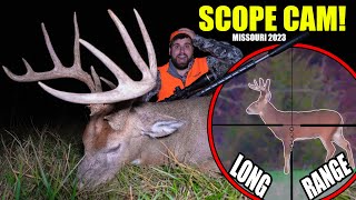 300 YARD SCOPE CAM  HUGE BUCK DOWN [upl. by Aruat530]