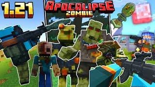 TOP 20 ADDONS DE APOCALIPSIS ZOMBIE PARA MINECRAFT BEDROCK 121 ADDONPACK [upl. by Braca]