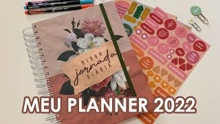 PLANNER MINHA JORNADA DIÁRIA  Meu planner pra 2022 [upl. by Ailemor]