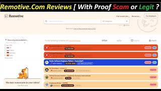 RemotiveCom Reviews  With Proof Scam or Legit  Remotive  Remotive com Reviews  Remotive reviews [upl. by Chivers]