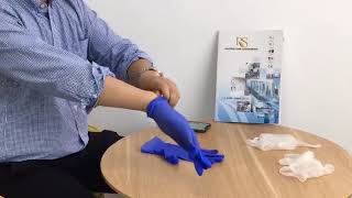 Nitrile gloves VS PVC gloves vinyl [upl. by Ahsiadal]