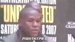 FLOYD MAYWEATHER VS RICKY HATTON NEW YORK PRESS CONFERENCE [upl. by Berwick]