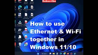 How to use Bridge connection  How to use Ethernet  WiFi together at same time in Windows 11  10 [upl. by Tedric549]