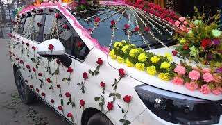 Wedding car decoration full S design [upl. by Aloysia]