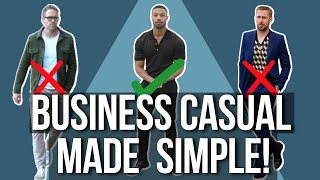 ULTIMATE Guide to Mens Business Casual Style  Mens Fashioner  Ashley Weston [upl. by Nyrrad]