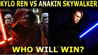 Kylo Ren Episode 7 Vs Anakin Skywalker Episode 3 Who Wins  Star Wars Versus [upl. by Manvell378]