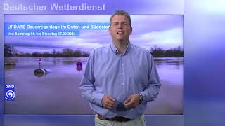 14092024 Unwetterinformation  Deutscher Wetterdienst DWD [upl. by Akener479]