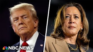 Harris responds to new polling that shows Trump ahead among male voters [upl. by Rosena775]