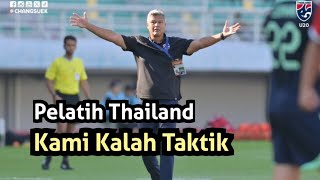 Pelatih Thailand Sadar Kalah Taktik  Piala AFF U19 2024 di Surabaya [upl. by Nywde]