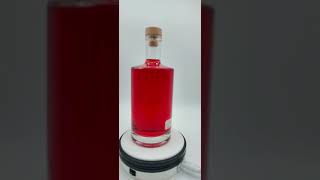 750ML flat shoulder round bottle for alcohol with cork alcohol factory cocktailglass [upl. by Yeltrab]