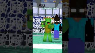 Mikey Null Herobrine Vs Fusion Warden minecraftshorts minecraft [upl. by Lebazej585]