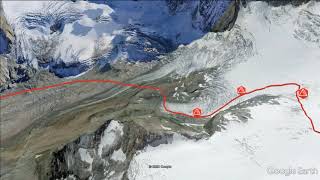 Haute Route ChamonixZermatt  day6 Vignettes Zermatt 3Dflight [upl. by Olnek]