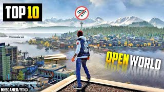 Top 10 Best OPEN WORLD Games For Android amp iOS 20242025 OFFLINEONLINE [upl. by Ainsley]