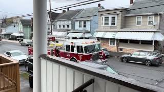 Mini firetruck parade of Coaldale PA [upl. by Jesus]