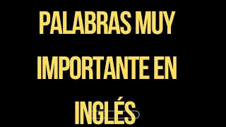 Aprende a pronunciar palabras importantes [upl. by Yelahc698]