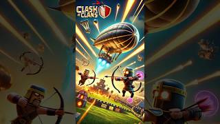 Blimp super Archers blimp attack in th13 clash of clans  clashofclans coc cocshorts shorts [upl. by Ardnal]