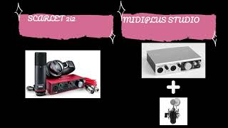 Scarlett 2i2  Focusrite VS Midiplus Studio 2 [upl. by Angelico]