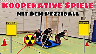 Kooperative Spiele mit dem Pezziball  Der Giftmülltransport Escape Room Edition Sportunterricht [upl. by Teresita]