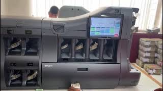 Hitachi note sorting machines for bank chest branches Wwwsvatechnologiesin like Share subscribe [upl. by Olia]