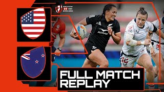 Womens Cup Final 🏆  USA v New Zealand  HSBC France Sevens Rugby [upl. by Kiker]