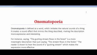 Onomatopoeia  What is Onomatopoeia Figure of Speech  Literary Terms [upl. by Syla]