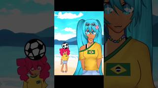 Himitsu dayo  With Teto seal dribbling  brazilian miku  vocaloid tweening art trend viral [upl. by Airym]