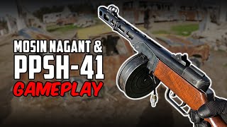 Airsoft Mosin Nagant 9130 amp Gas Blowback PPSH41 [upl. by Elfrieda222]