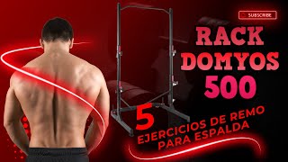 🔥🖐️✔️💪¡5 EJERCICIOS DE REMO PARA ESPALDA EN EL RACK DOMYOS 500 DE DECATHLON💪✔️🖐️🔥 [upl. by Leihcim592]