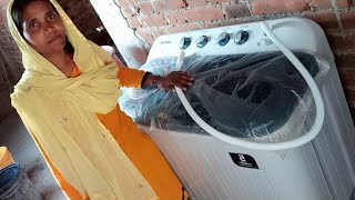 Samsung Washing Machine me kapde kaise dhoye  waching machine  मशीन में कपड़े कैसे धोते हैं [upl. by Lesnah334]