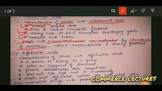 McClellands theory of need  class 11 entrepreneurship development notes [upl. by Imoyaba]