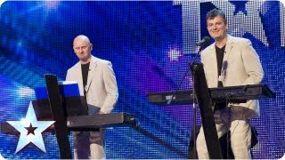 The Duelling Pianos play and get everyone involved  Week 3 Auditions  Britains Got Talent 2013 [upl. by Aisenat]