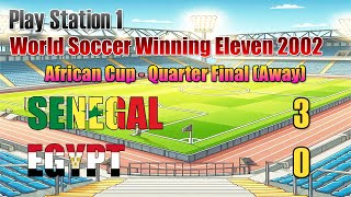 African Cup  Senegal vs Egypt 3  0  Quarter Final  Away [upl. by Ayrotal]