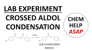 crossed aldol condensation  laboratory experiment [upl. by Jakie]