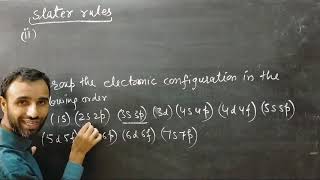 Slater rule  class XI  screening constant [upl. by Eineg891]